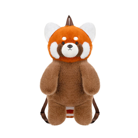 Cute Red Panda Backpack Plush Bag
