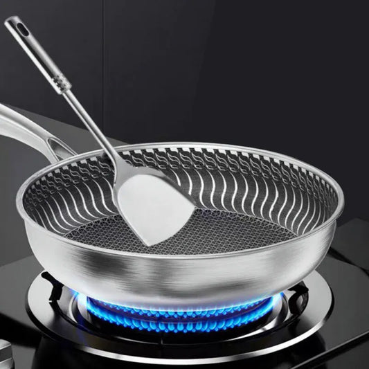Whole Body Tri-Ply Stainless Steel Double-sided Frying Pan